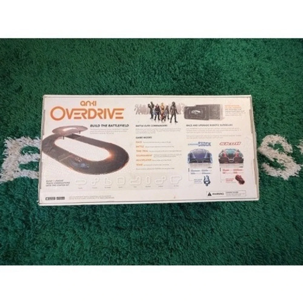 Anki Overdrive Starter Kit Kids OS Black Good Robotic Racing Set 4 Cars